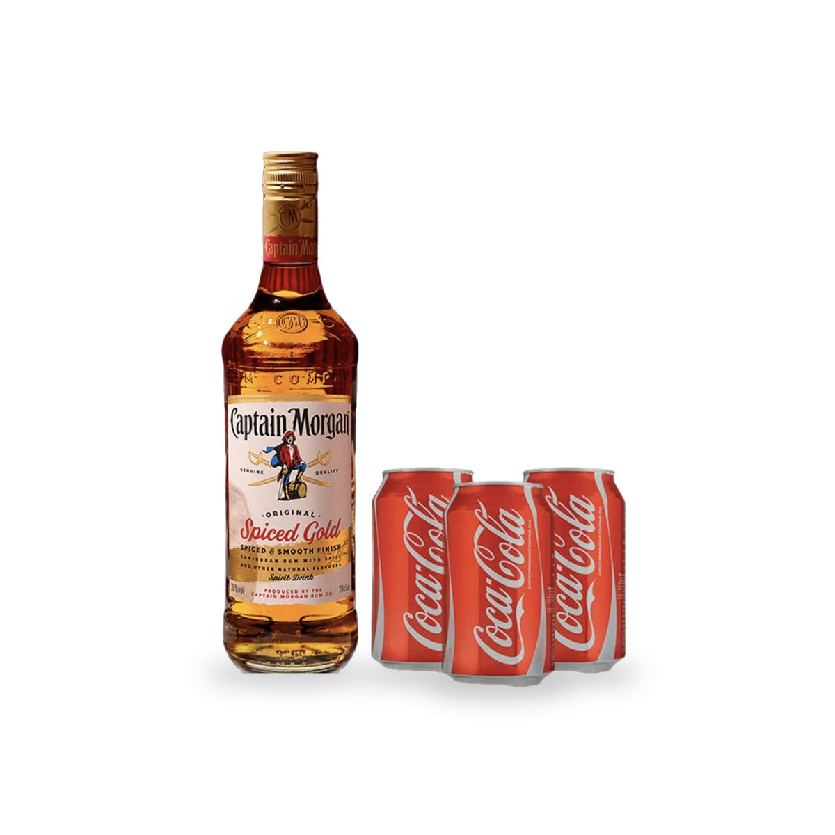 Captain Morgan Spiced + 3 Free Mixers