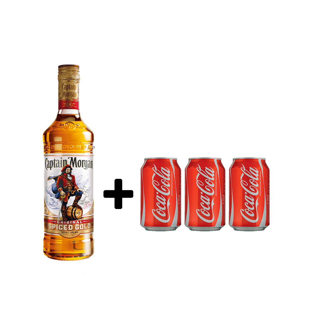 Captain Morgan Spiced + 3 Free Mixers