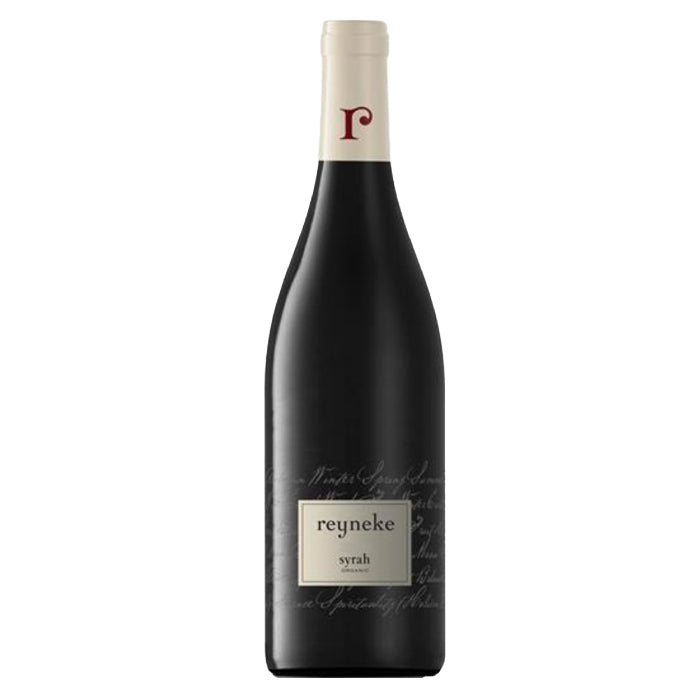 Reyneke Organic Syrah, a South African red wine made from organically grown Syrah grapes.