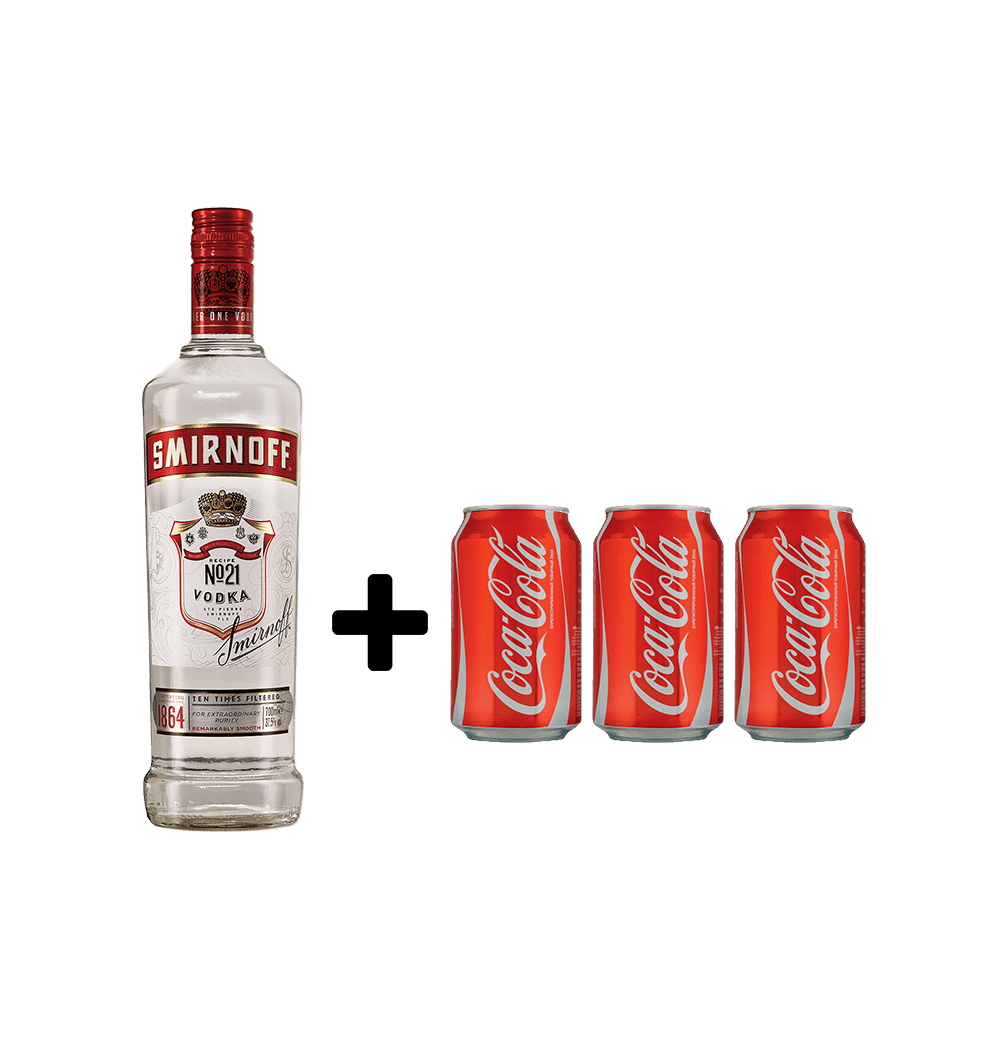 Smirnoff + 3 Free Mixers